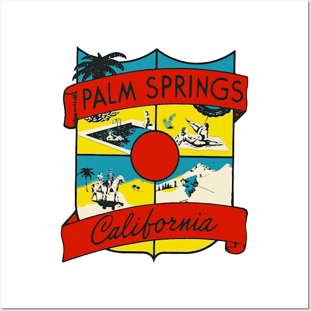 Vintage Palm Springs Decal Wall Art by ZSONN